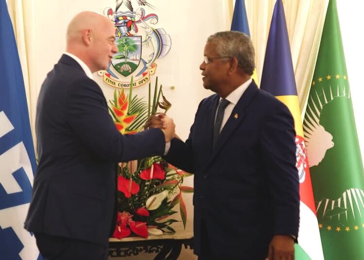 FIFA President Gianni Infantino visits Seychelles